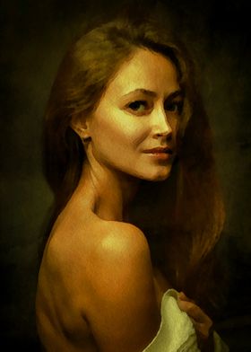 painting of woman