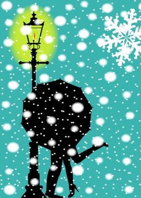 Lamp post In the Snow