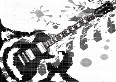 Splatter Guitar