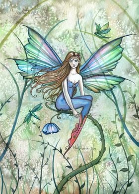 Fairy in the Vines Art