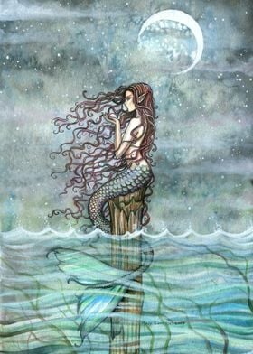 Mystic Pearl Mermaid Art