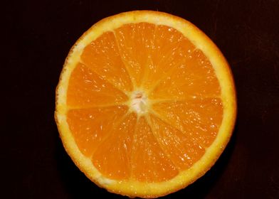 Cutted orange macro prints