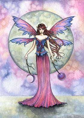 Luna Jewel Fairy Painting