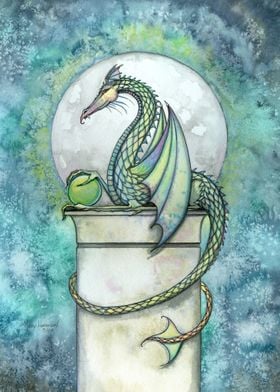 Green Dragon Fantasy Art