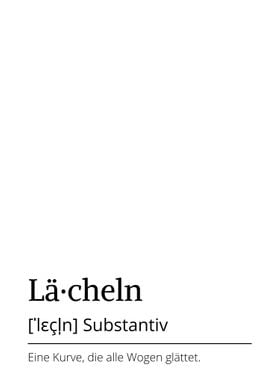 German definition Laecheln