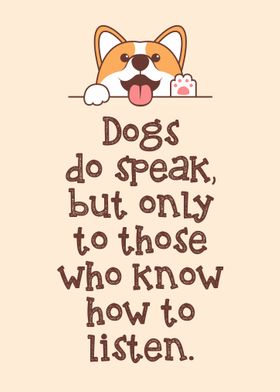 Pet Dog Puppy Corgi Quote
