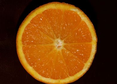 Cutted orange macro prints