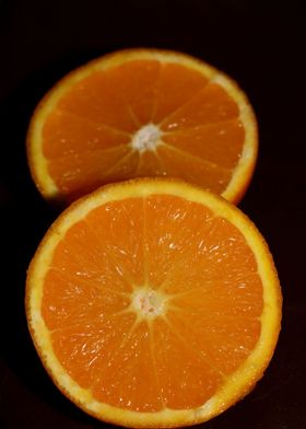 Orange fruit macro prints