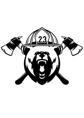 Vintage Firefighter Bear