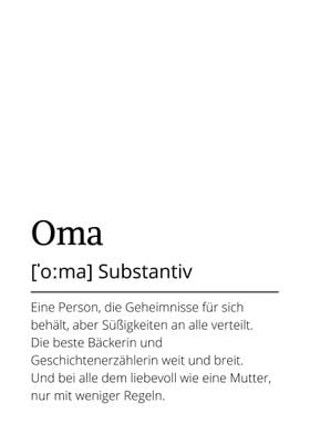 German definition Oma