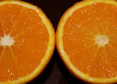 Orange fruit macro prints