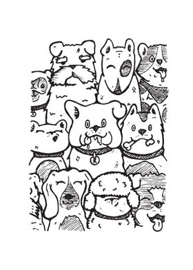 A pack of dogs