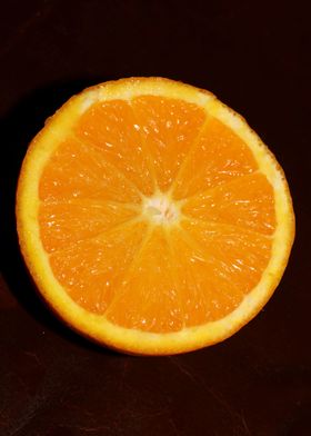 Cutted orange macro prints