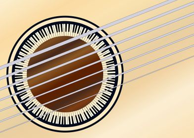 Guitar Piano Soundhole