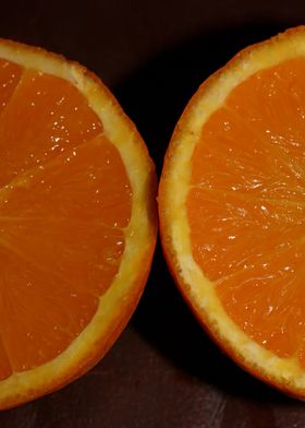 Orange fruit macro prints