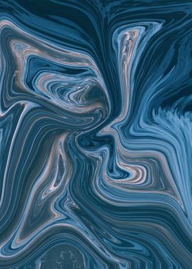 Abstract painting blue