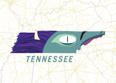 Tennessee Monster Map