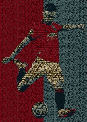 Bruno Fernandes Text Art