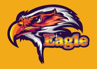 Cool eagle sticker