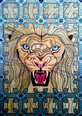 Caged Lion