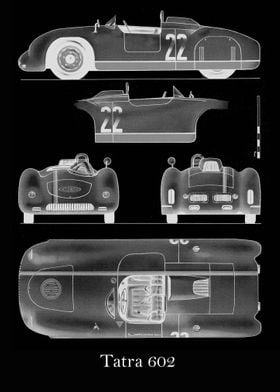 Tatra 602 Blueprint