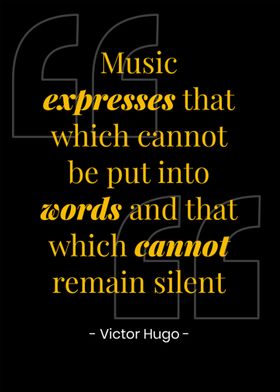 Victor Hugo Music Quotes