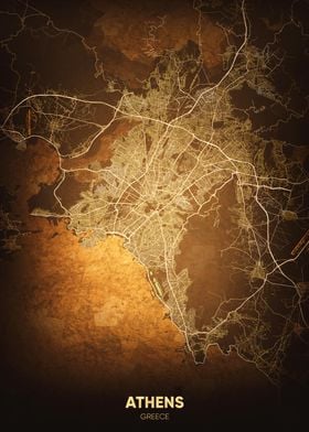 City Maps Gold Vintage-preview-2