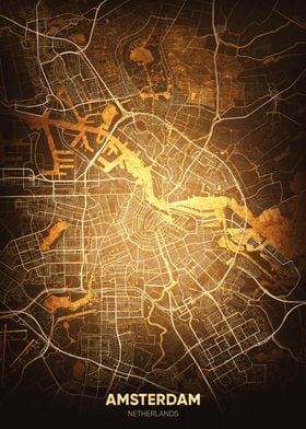 City Maps Gold Vintage-preview-0