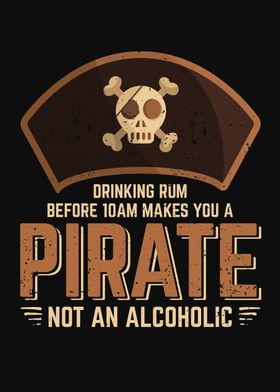 Funny Pirate Rum Design