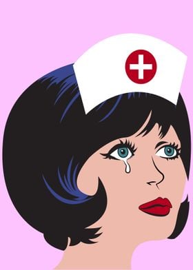 Nurse Girl in Tears