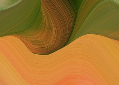abstract orange waves