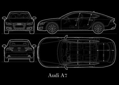 Audi A7 2010 Blueprint