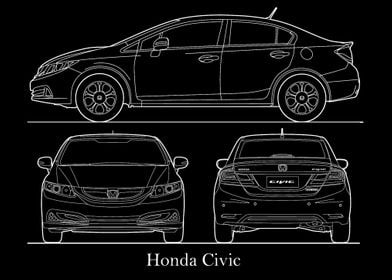 Honda Civic 2013 Blueprint