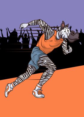 Zebra Running Sport