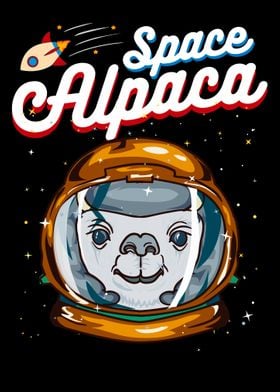 Space Alpaca Astronaut