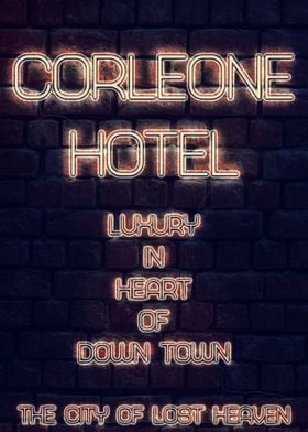 Corleone Hotel Neon Sign