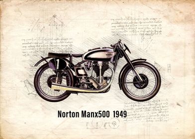 Norton Manx500 1949