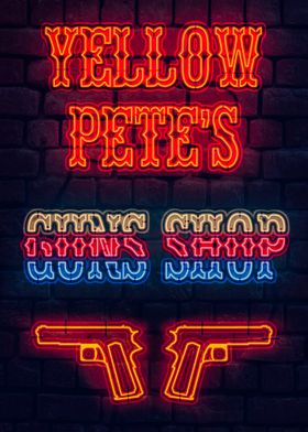 Yellow Pete Neon Sign