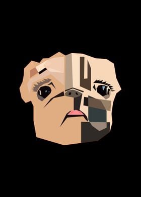 Dog wpap pop art  pug