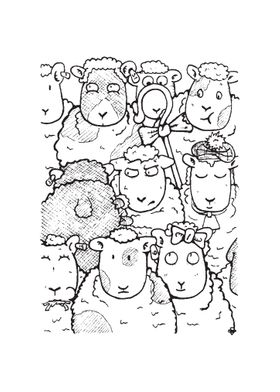 A flock of sheep