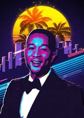 John Legend retro 80s 