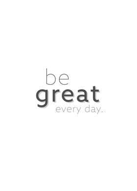 be great
