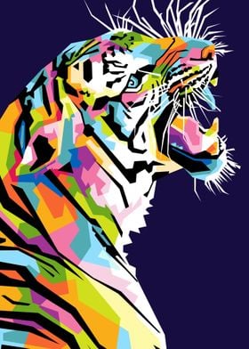 Tiger Pop Art