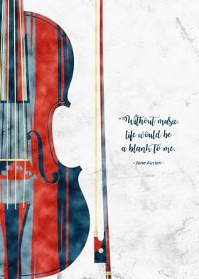 violin quote' Poster by Izmo Scribbles | Displate