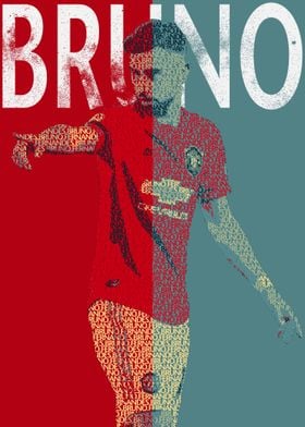 Bruno Fernandes Text Art 4