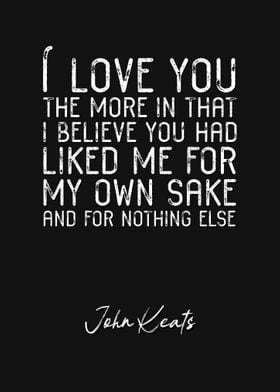John Keats Quote 1