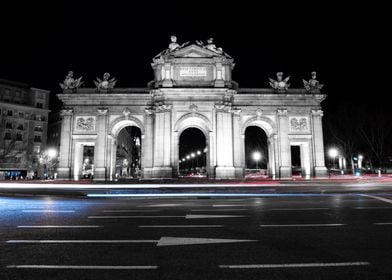 Puerta de Alcala at Night