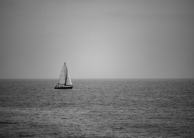 Boat on the Atlantic Ocean