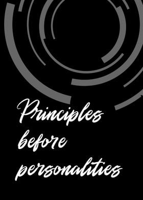 Principles Personalities