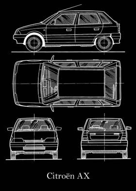 Citroen AX Blueprint